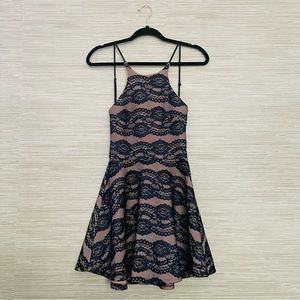 ANGL Women's Laced Backless Dress